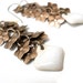 White and Bronze Bridal Ceramic and Floral Fringe Earrings, Wedding Jewelry, Elaine Ray Ceramic Diamond Drops, Floral Fashion, Under25