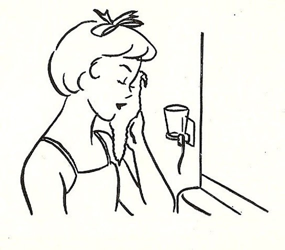 I wash my face every day. by jessicavintage on Etsy