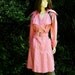 70s PINK Vintage TRENCH Coat FAB Size S