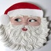 Vintage Christmas Santa Claus Cookie Serving Plate or Wall Hanging