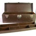 vintage Union Utilty Chest Industrial Metal Tool Box w tray and key