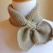 Knitted scarflette. Ready to ship. Neckwarmer