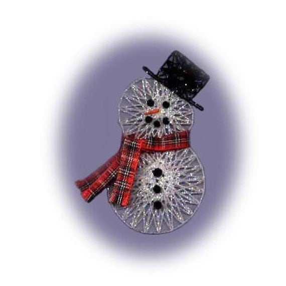 PDF PATTERN String Art Snowman Christmas Ornament