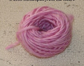 Cotton Candy Pink Wool Doll Hair, raggedy doll hair, yarn, rag doll