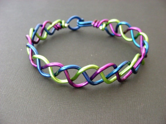 Items similar to Custom Braided Wire Bracelet - Choose Your Own Colors ...