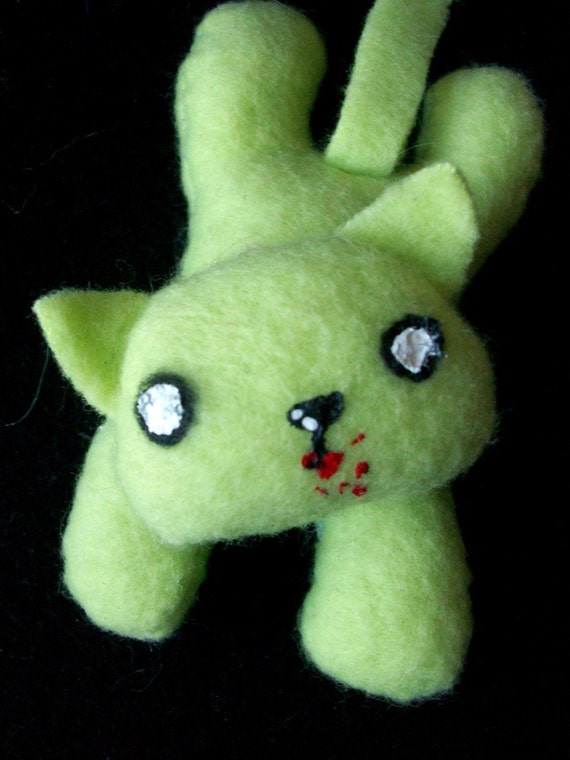 Zombie Kitten Plush Cute Small Undead Stuffed Animal made