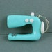 World's Smallest Sewing Machine - Keychain - Soft Aqua