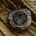 Native American Acoma Design Elk Antler Belt Buckle with Velvet