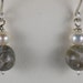 Petoskey Stone Earrings, Petoskey Stones as Jewelry, Pearl Earrings, Sterling Silver Earrings