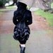 MINI Black SATIN Victorian Steampunk Mourning Bustle by The Sanatorium