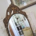 Vintage Arched Mirror - Beveled - Shabby French Cottage - Antique - Barbola Gesso