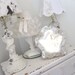 Vintage Mirror - Etched Venetian Murano - Vanity Boudoir - Shabby Prairie Farmhouse Chic