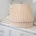 Vintage Lamp Shades - Soft Shabby Pink Pleated Silk