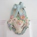 RESERVED LITTLEOLDWEDDINGSHOP - Antique Hubley Door Knocker - Vintage Basket of Roses - Shabby Cottage - Victorian Era Cast Iron
