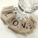 Scrabble Tile Wine Glass Charms - Reserve Listing for Eddie - ABGMRS