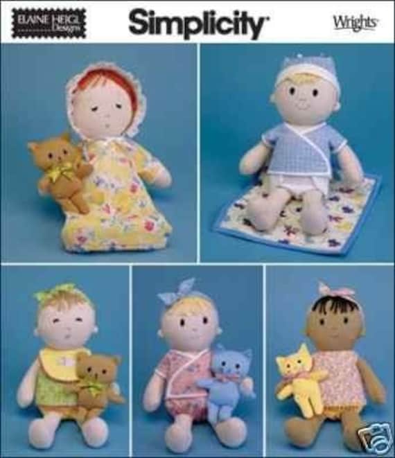 BABY FIRST CLOTH DOLL SEWING PATTERN / SEW A MEMORY FOR YOUR