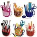 DESK OR SEWING ACCESSORY ORGANIZER AND HOLDER PATTERN \/ MADE USING COFFEE MUGS \/ GREAT GIFT OR SELLING IDEA
