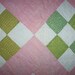 Vintage Cutter Quilt Piece ,Double Pink,Green,Easter