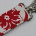 Key Chain / Key Fob - Red Damask