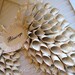 Romantic Tattered Angel Wings Paper Sculpture Autumn Fall Wreath Wall Hanging for Wedding, Nursery, Christmas, and Every Day