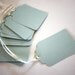 10 Handmade Paper Tags in Ice Blue