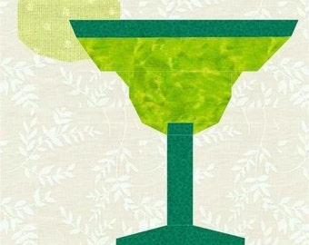 Margarita Paper Piece Quilt Block- PDF Pattern by MadCreekDesigns