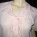 Vintage Nylon Nightgown Pink with Lace Insets