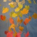 Autumn Leaves Paper Chandelier/Mobile-LARGE by kismetsunday