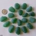 18 Larger Pieces GREEN Beach Gathered Sea Glass for Jewelry or Mosaics, THICK ROUND Shapes