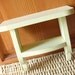 Rustic Sunshine Yellow Wood Wall Shelf 2 Shelves