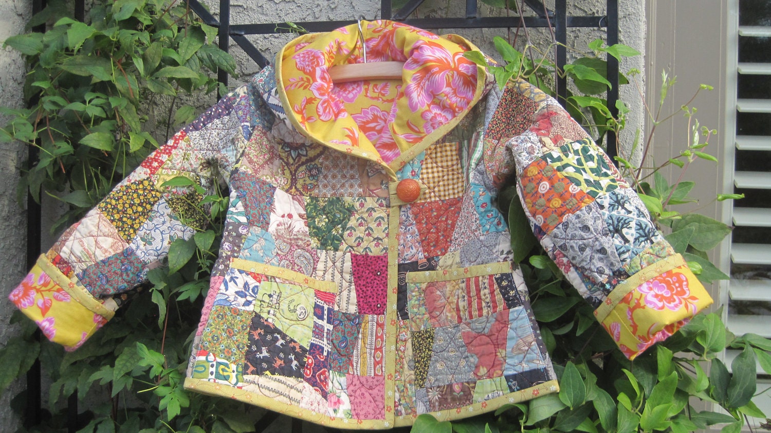 toddler antique quilt jacket by teacrumpets on Etsy