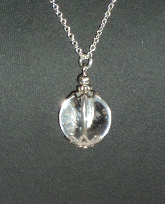 Quartz Crystal Ball necklace