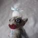 Wee Beastie - Bettina the Yeti - Needle Felted Pocket Monster