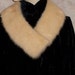 Vintage 50s Ivory Fur Mink Collar
