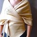 Sample sale - Seaside organic wool wrap in Soft Apricot - ready to ship