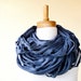 SALE Organic cotton Linguine scarf textured chunky cowl neck warmer