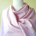 Large pink scarf - linen scarf - pink linen infinity scarf - linen shawl wrap