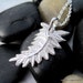 Sterling Fern Leaf Necklace - Leaf Pendant