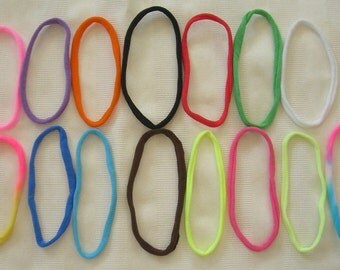 100 Stretch Nylon Chokers for your Bottle cap necklaces. 15 colors to choose from
