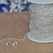 New--Shiny Silver Plated Ball Chain Spool 2.4 mm--Lead Free-50 Ft with 50 connectors.