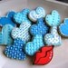 Reserved for Scarlet----Valentines Day Heart Cookie Favors - Valentine Cookies - Wedding Cookies - 1 Dozen