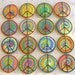 TYE DYE Peace Sign COOKIES - Tye Dye Decorated Cookies - Peace Sign Cookies - 1 Dozen