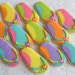 FLIP FLOP Cookie Favors - Flip Flop Decorated Cookies - 1 Dozen
