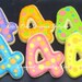 Reserved for Jennifer----Number Cookies - 1 Dozen