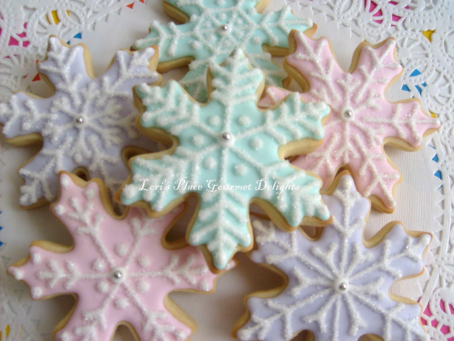 Snowflake Cookies Christmas Cookies Decorated Cookies 12