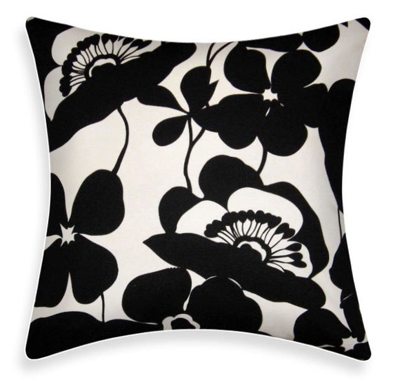 Throw Pillow Cover - Sofia Black and White