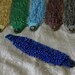 Order for Paula - Dark Blue Colour Rice Bead Handmade Crochet Cuff Bracelet