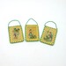 3 Mini St. Patrick's Day Vintage Postcard Image Ornaments