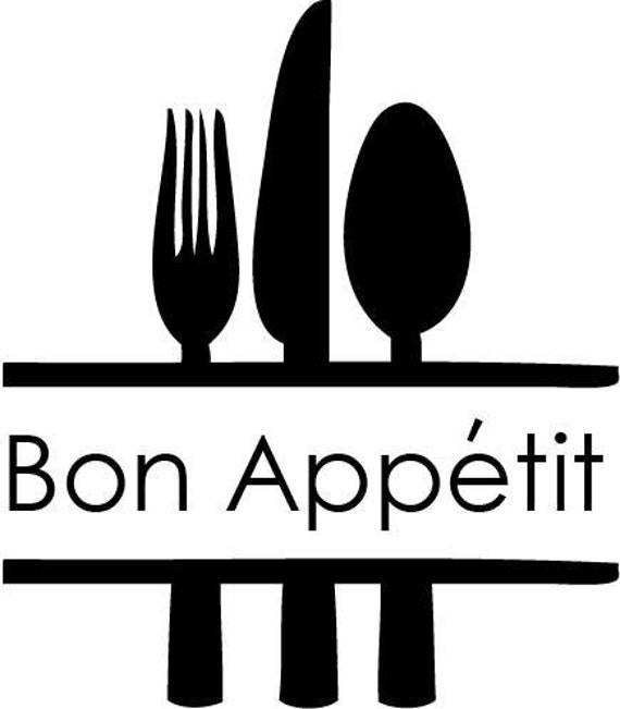 Bon Appetit Select any font style Vinyl wall by ten23designs