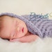 Papoose for baby - cocoon - pod - soft lilac - newborn photo shoot prop